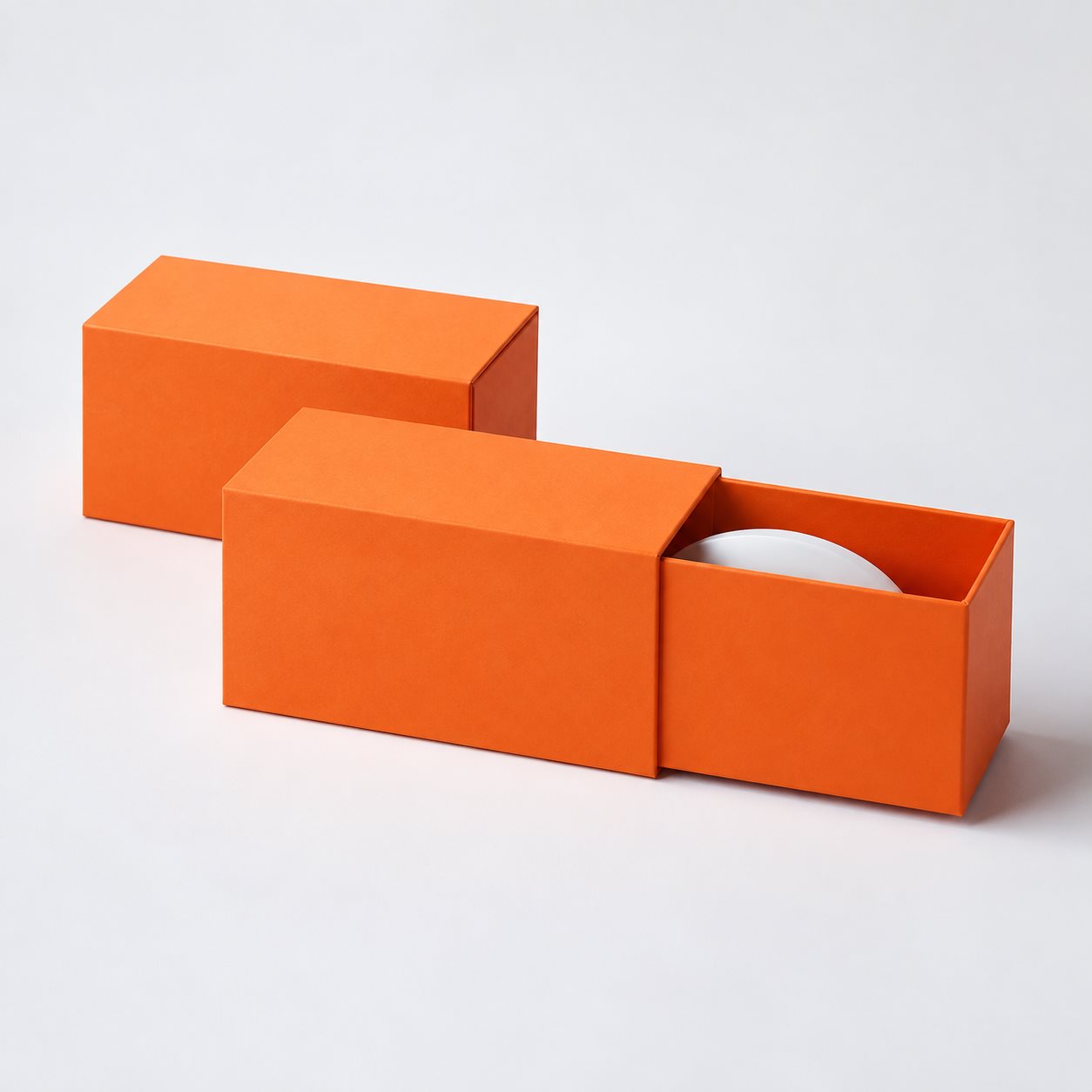 Orange drawer gift box style